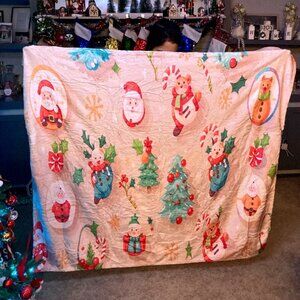Christmas Throw Fleece Blanket - 50x60 Christmas Novelty Blanket